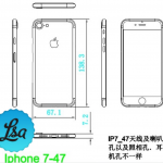iPhone7,iPhone7 Plusの図面リークか?iPhone6sシリーズと比較!